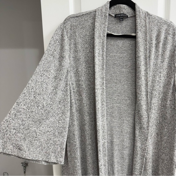 Lane Bryant 14/16 Gray Super Soft Long Cardigan - Picture 2 of 5
